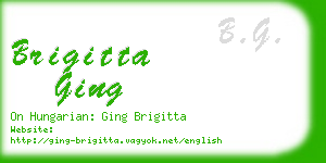 brigitta ging business card